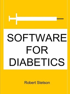 cover image of SOFTWARE FOR DIABETICS